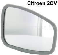Citroen-DS-11CV-HY - 2CV, Spiegelglas (mit Kunststoffeinfassung) passend für links sowie rechts. Passend für 