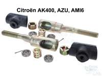 Citroen-2CV - Spurstangenkopf Reparatursatz links + rechts (1 Paar). Inclusive Lagerpfannen, Druckfedern
