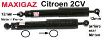 Citroen-2CV - Stoßdämpfer Gasdruck (2 Stück) hinten, für Citroen 2CV. Für 12mm Stoßdämpferbefesti