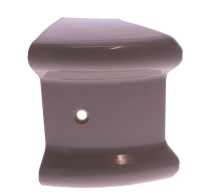 Citroen-2CV - Stoßstangenecke hinten, für Citroen 2CV6 (Plastikecke hinten). Farbe grau. Die Schutzeck