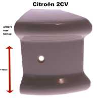 citroen 2cv stossstange hinten stossstangenecke 2cv6 plastikecke farbe grau schutzecken waren P16586 - Bild 1