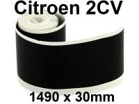 Citroen-2CV - Stoßstange Klebestreifen schmal. Farbe schwarz. Größe 1490x30mm. Passend für 2CV Stoß