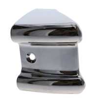 Citroen-2CV - Stoßstangenecke vorne, für Citroen 2CV6 (Plastikecke vorne). Farbe verchromt. Sehr gute 