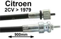 Citroen-2CV - Tachowelle für Citroen 2CV, Dyane bis Baujahr 1979, Citroen C32-C35. Länge ca. 900mm. Ma