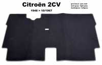 citroen 2cv teppichsaetze fussmatten alt teppichmatte vorne velour farbe grau hellgrau gris clair P18918 - Bild 1