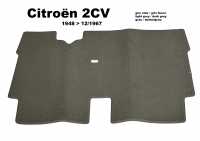 citroen 2cv teppichsaetze fussmatten alt teppichmatte vorne velour farbe hellgrau gris clair dunkelgrau P18919 - Bild 1