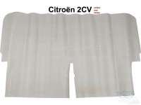 Citroen-2CV - Gummimatte hinten (grau), für Citroen 2CV mit einer Sitzbank vorne. Stehende Pedale.