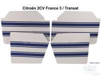 citroen 2cv tuerverkleidungen komplett vorne hinten 4 hohe P18866 - Bild 1