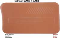 Citroen-2CV - Türverkleidung AMI6 (4 Stück). Farbe: Kunstleder braun. Passend für Citroen AMI6