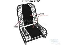 Citroen-2CV - Jutespannbezug aus stabilem Baumwollstoff, für 2 Sitze vorne! Der Jutebezug ist von einem