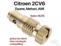 Citroen-2CV - Leerlaufdüse für ovalen Vergaser. Passend für 2CV6, Dyane, Ami8, ab Baujahr 09/1972. F