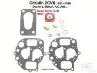 Citroen-2CV - Vergaser Reparatursatz für ovalen Vergaser (ohne Düsen), für Citroen 2CV6 (bis Baujahr 