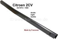 Citroen-2CV - 2CV, Schweller rechts komplett, incl. Kotflügelgewinde + Gurtbefestigung. Passend für Ci