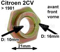 Citroen-2CV - Bremsenzentrierung: Zentriernocke für die Bremsbacke vorne. Passend für Citroen 2CV, bis