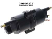 Citroen-2CV - Zündspule Citroen 2CV, 12 Volt, Nachbau. Diese optisch originale Zündspule hat statt ein
