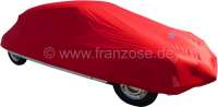 Citroen-2CV - Autocover in rot, für Citroen DS. Kunstfaser, luftdurchlässig, staubbindend. Speziell f