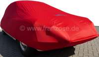 Alle - Autocover in rot, für Citroen DS. Kunstfaser, luftdurchlässig, staubbindend. Speziell f