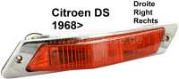 Citroen-DS-11CV-HY - Blinker vorne rechts komplett. Passend für Citroen DS, ab Baujahr 1968. Der Blinker ist m
