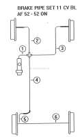 citroen ds 11cv hy bremsleitungen vorgefertigt hydraulikleitungen bremsleitungssatz bl P60737 - Bild 2