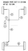 citroen ds 11cv hy bremsleitungen vorgefertigt hydraulikleitungen bremsleitungssatz bn P60735 - Bild 2