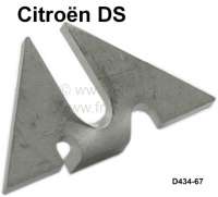 Citroen-DS-11CV-HY - Federzylinder Halteplatte hinten. Passend für Citroen DS. Abmessung: 32 x 17,5mm. Or. Nr.