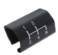 Citroen-DS-11CV-HY - Schaltschema 4 Gang. Das ist das Verbindungsstück unten im Armaturenbrett mit aufgedruckt