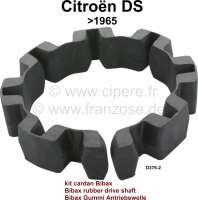 Citroen-DS-11CV-HY - Antriebswellenbefestigung am Getriebe, Bibax Gummi. Pro Seite. Passend für Citroen DS19, 