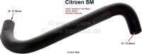 Citroen-DS-11CV-HY - SM, Kühlerschlauch (Wasserschlauch) Rücklauf Heizungskühler. Innendurchmesser: 17,5mm +