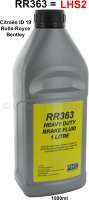 Citroen-DS-11CV-HY - LHS2 Ersatz Hydraulikflüssigkeit RR363. 1 Liter. Diese Hydraulikflüssigkeit hat Castrol 