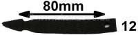 Alle - Kabelbinder aus Gummi. Länge: 80mm. Made in Germany.