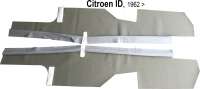 Citroen-2CV - Schweller - Längsträger Verkleidungssatz aus Linoleum (grau - gris marbrée). Passend f