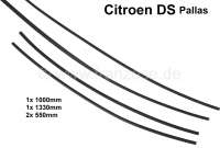 Citroen-2CV - Kantenschutz seitlich komplett (4 Stück), für den Kofferraum. Passend für Citroen DS Pa