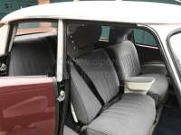 Citroen-2CV - DS Non Pallas, Sitzbezüge vorne + hinten, Citroen Non Pallas, Farbe grau. Hohe Rückenleh