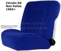 Citroen-2CV - DS Non Pallas, Sitzbezüge vorne + hinten, Citroen DS Non Pallas, Farbe königsblau (roi).