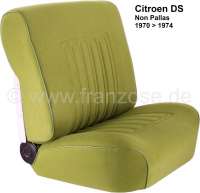 Citroen-2CV - DS Non Pallas, Sitzbezüge vorne + hinten, Citroen DS Non Palles. Farbe hellgrün (vert mo