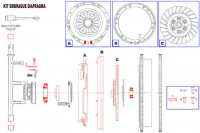 Citroen-DS-11CV-HY - Kupplung komplett für Citroen 11CV. Verbesserter, sehr guter Nachbau. Die Kupplung ist oh