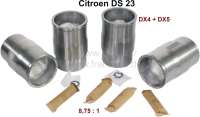 Alle - Kolben + Zylinder (4 Stück), passend für Citroen DS 23 (Vergaser + Einspritzer). Motor: 