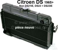Citroen-DS-11CV-HY - Kühler, Neuteil. Passend für Citroen DS (außer DS21IE, DS23 + DS23IE), ab Baujahr 1965.