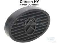 Citroen-DS-11CV-HY - Pedalgummi oval, mit Citroenlogo. Passend für Citroen HY, C4, Rosalie.