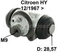 Citroen-DS-11CV-HY - Radbremszylinder hinten (links + rechts passend). Per Stück. Passend für Citroen HY, ab 