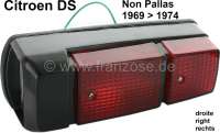 citroen ds 11cv hy rueckbeleuchtung rueckleuchte hinten rechts komplett farbe schwarz P37034 - Bild 1