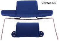 Citroen-DS-11CV-HY - Kopfstütze breit, passend für Citroen DS (2-teilig). Farbe: dunkelblau (bleu foncé). Pe