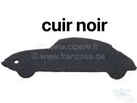 Citroen-2CV - Kopfstütze schmal (2-teilig), passend für Citroen DS. Leder schwarz. Per Stück. Montage