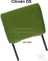 Citroen-2CV - Kopfstütze schmal (2-teilig), passend für Citroen DS. Velour hellgrün -vert clair (vert