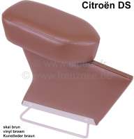 Citroen-DS-11CV-HY - Mittelarmlehne, passend für Citroen DS. Kunstleder braun.