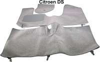 Citroen-DS-11CV-HY - Teppichmatte in hellgrau. Material Optik: Schlinge. Originalgetreue Nachfertigung! Passend