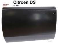 Citroen-DS-11CV-HY - Tür hinten links (Neuteil). Passend für Citroen DS, bis Baujahr 1971 (erhabene Türgriff