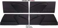 Citroen-2CV - DS Pallas, Türverkleidungen (4 Stück). Leder schwarz, incl. 4x Bezug aus Leder, oberhalb