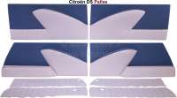 Citroen-2CV - DS Pallas, Türverkleidungen (4 Stück). Stoff dunkelblau. Passend für Citroen DS Pallas.