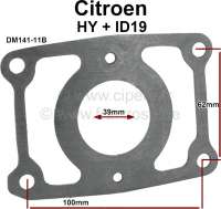 Citroen-DS-11CV-HY - Krümmerdichtung Einlass. Passend für Citroen ID19 + Citroen HY. Or. Nr. DM141-11B. Innen
